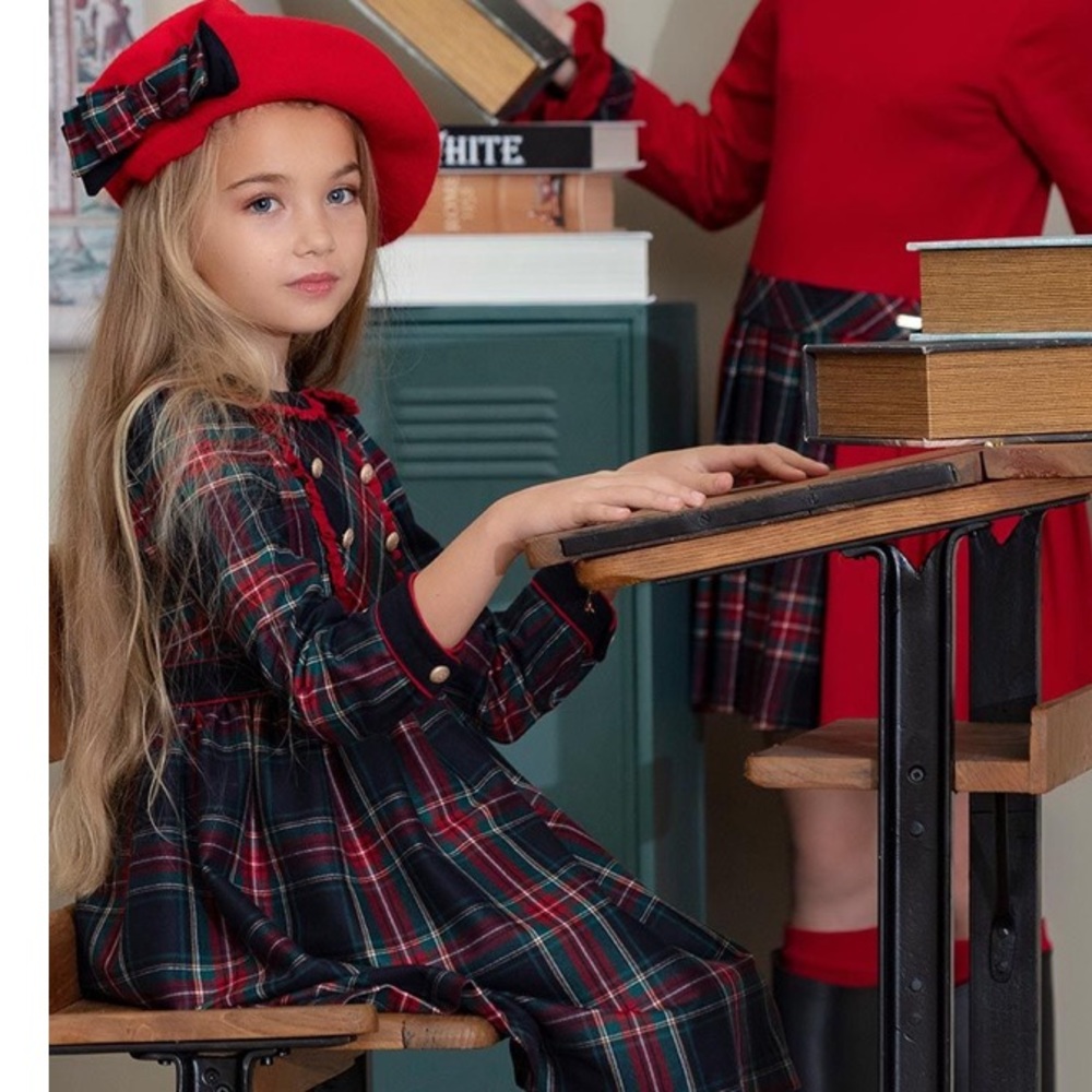 Patachou tartan dress